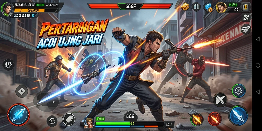 Gameplay seru dan menantang di 666F.