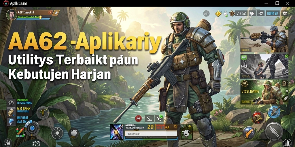 Screenshot utama AA62 menampilkan antarmuka aplikasi Utility yang user-friendly.
