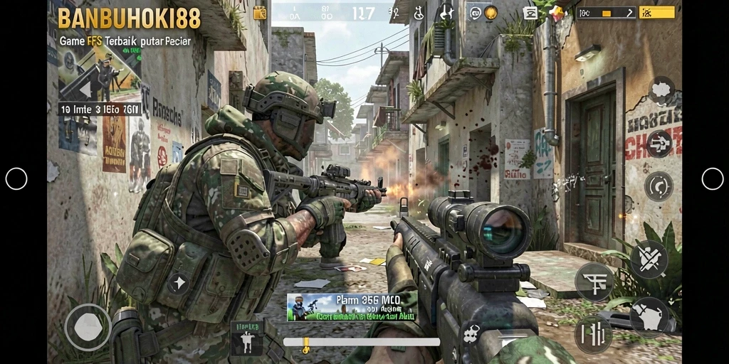 Tampilan screenshot gameplay yang menegangkan dari BANBUHOKI88.