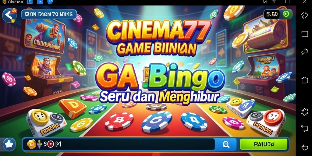 Tampilan gameplay seru dari Bingo di CINEMA77.