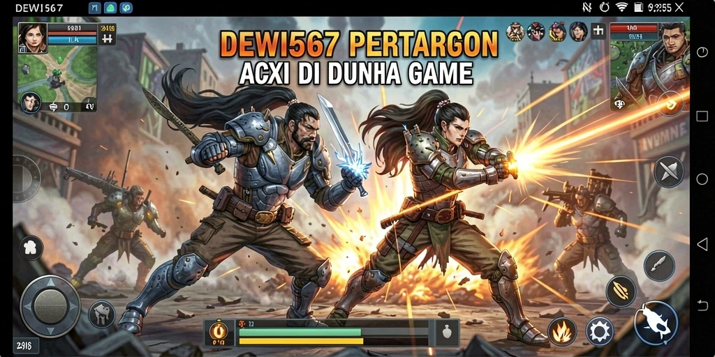 Tangkapan layar menampilkan aksi pertarungan yang intens di DEWI567.
