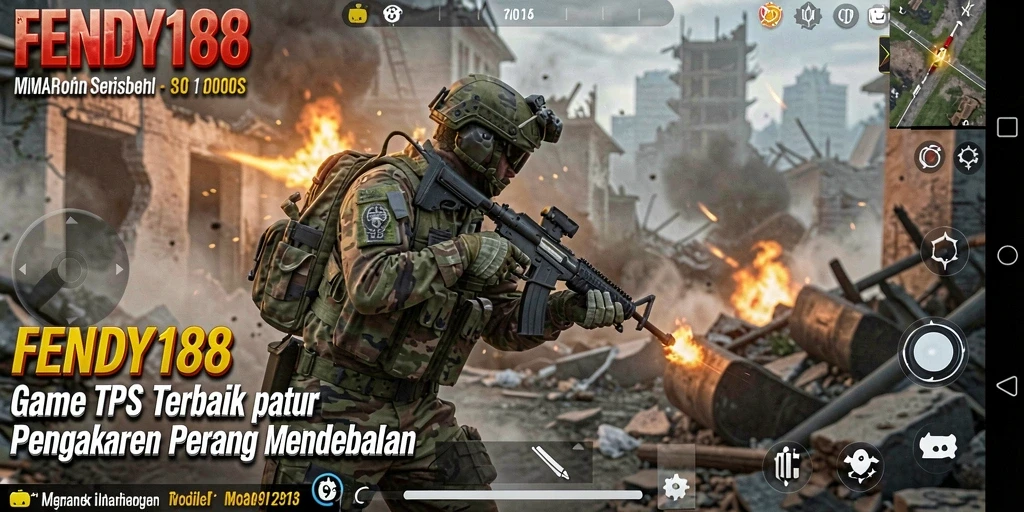 Screenshot gameplay FENDY188 dengan aksi TPS yang mendebarkan.