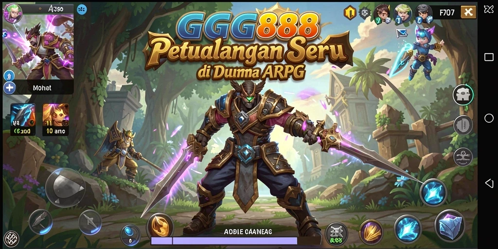 Tangkapan layar gameplay GGG888 yang menunjukkan pertempuran seru.