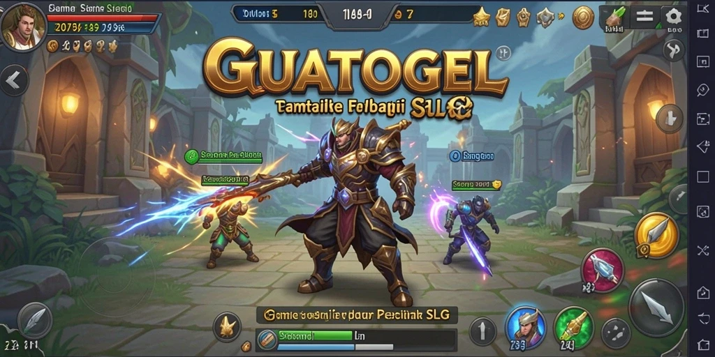 Tampilan gameplay GUATOGEL yang menegangkan dan strategis.