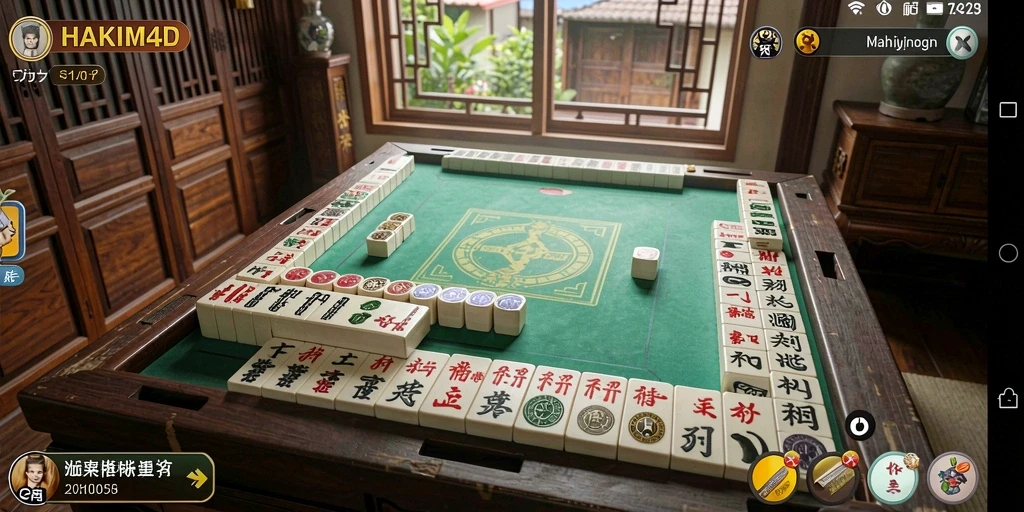 Gameplay seru HAKIM4D dengan desain ubin Mahjong yang menarik.