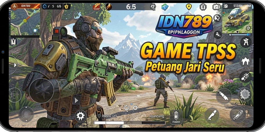 Tampilan mendebarkan dari gameplay TPS IDN789 dengan aksi tembak-menembak.