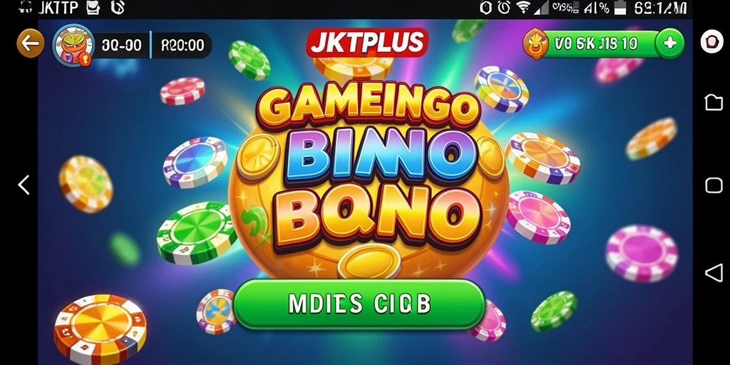 Tampilan gameplay seru di JKTPLUS Bingo.