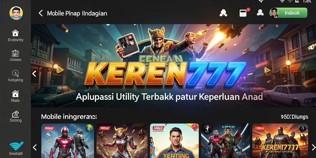 Tampilan antarmuka utama KEREN777 untuk meningkatkan produktivitas pengguna.