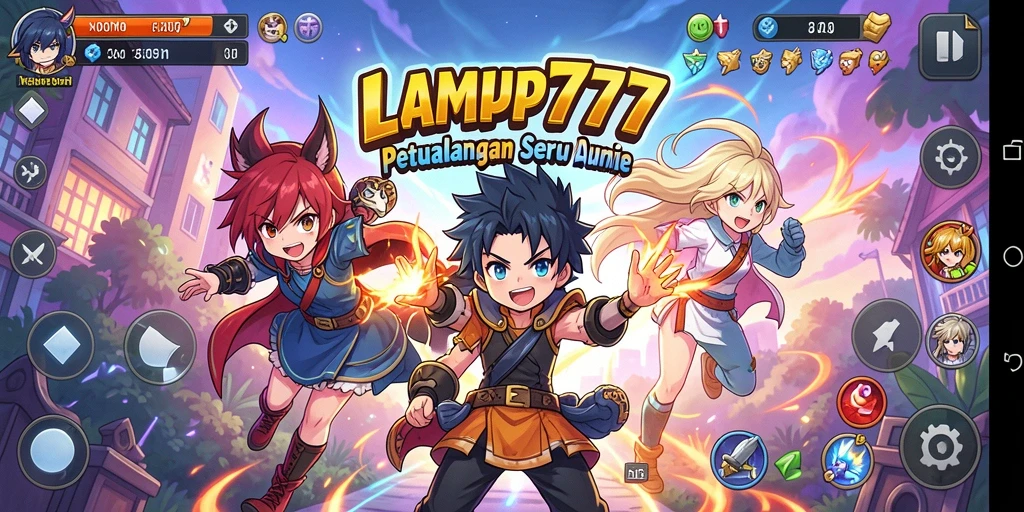 Screenshot menunjukkan aksi karakter dalam dunia Anime yang menakjubkan.