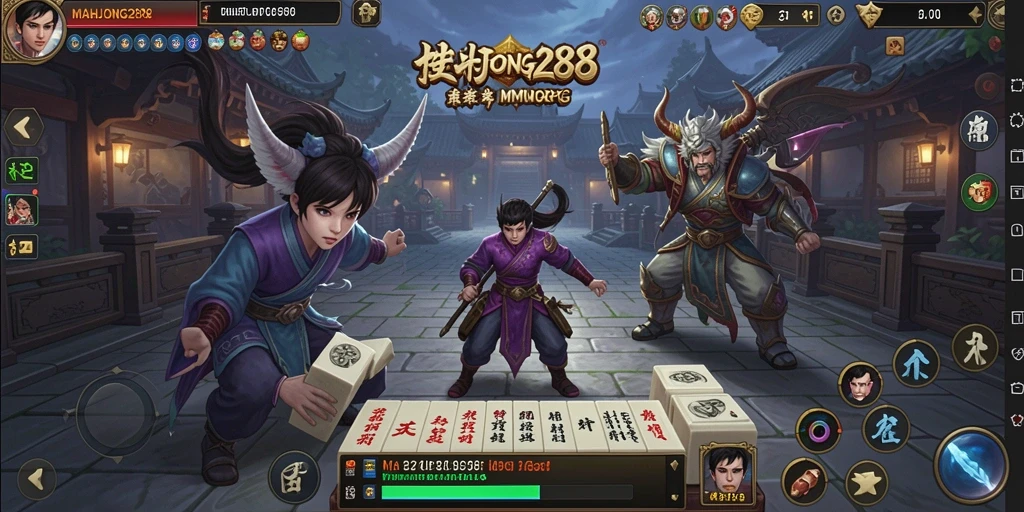 Screenshot gameplay MAHJONG288 menampilkan petualangan seru dalam dunia MMORPG.