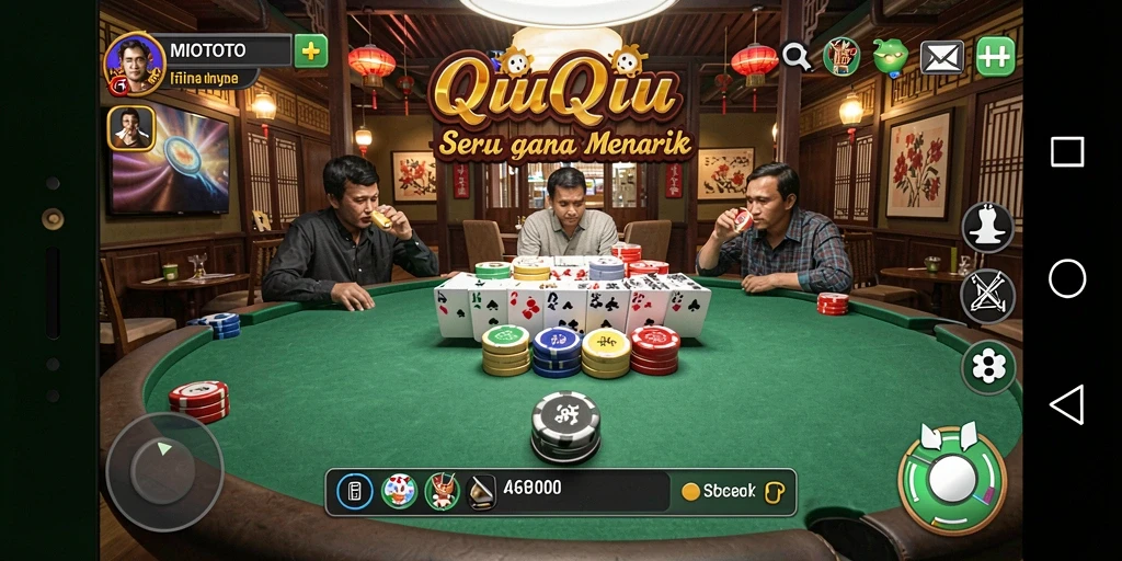 Tampilan menarik dan seru dari permainan QiuQiu MIOTOTO.