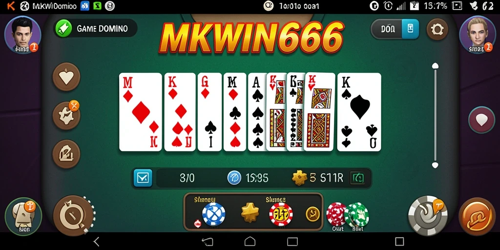 Tangkapan layar gameplay Domino MKWIN666 yang seru dan penuh tantangan.