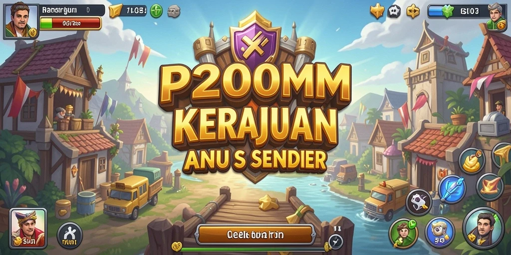 Tangkapan layar utama P200M yang menunjukkan momen intens gameplay Tycoon.