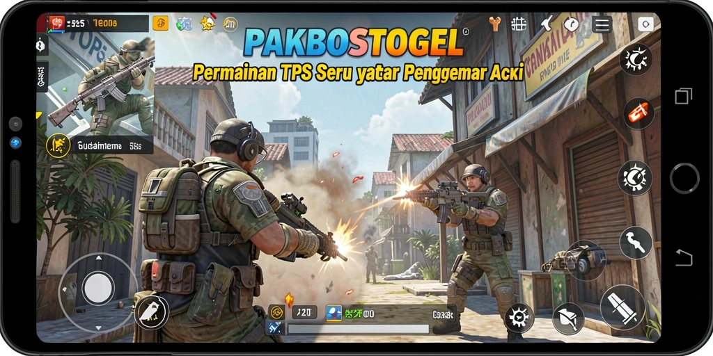 Tampilan gameplay seru PAKBOSTOGEL saat bertempur.