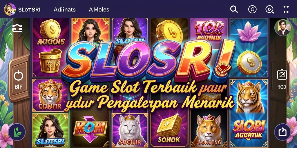 Tampilan gameplay seru dalam SLOTSRI menunjukkan aksi slot yang menegangkan.