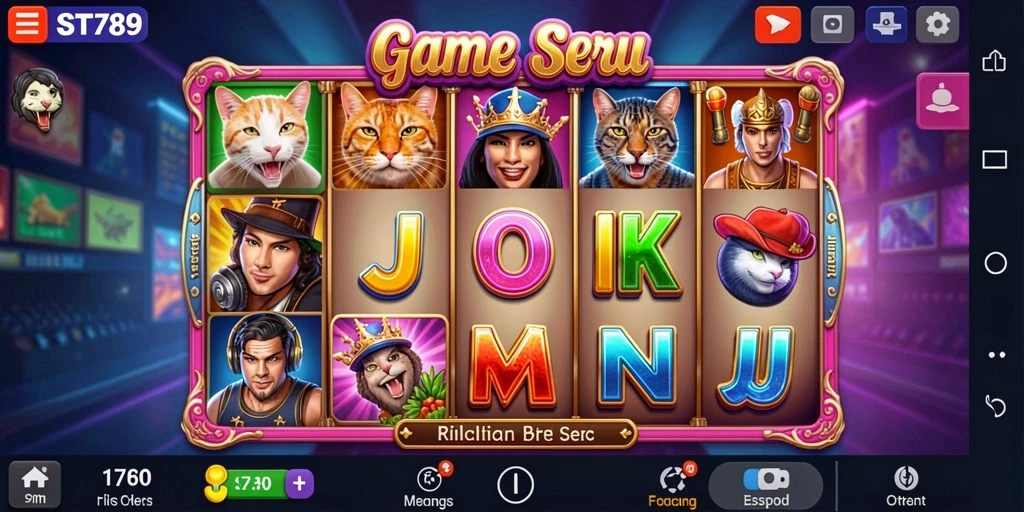 Tampilan gameplay Slot ST789 yang menarik dan mengasyikkan.