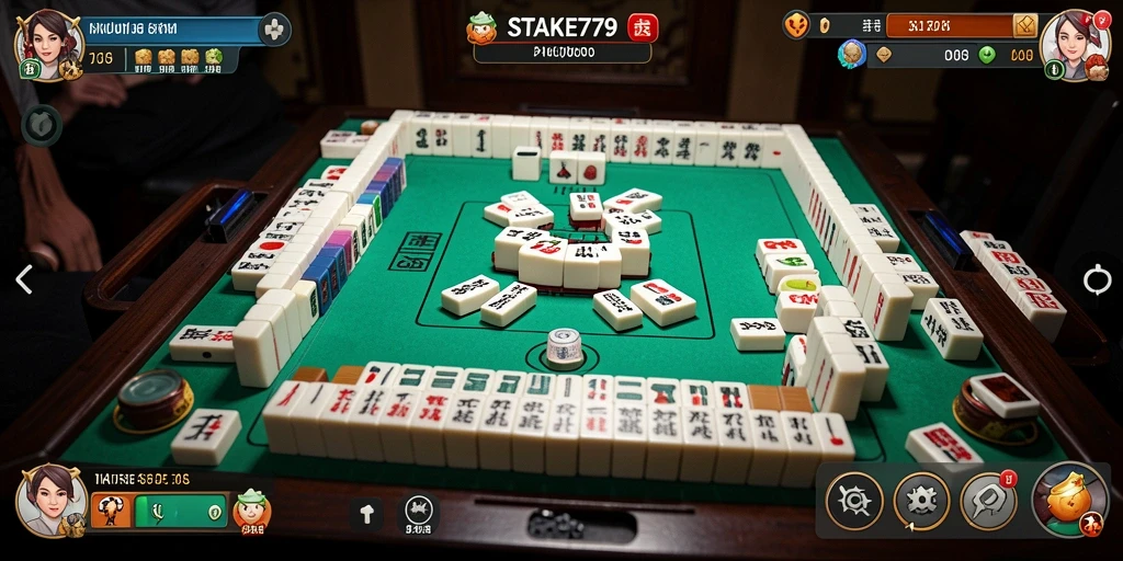 Screenshot gameplay STAKE779 dengan tampilan level Mahjong menarik.