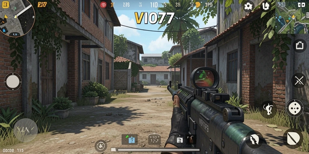 Tampilan mendebarkan dari gameplay VIO77 yang penuh aksi.