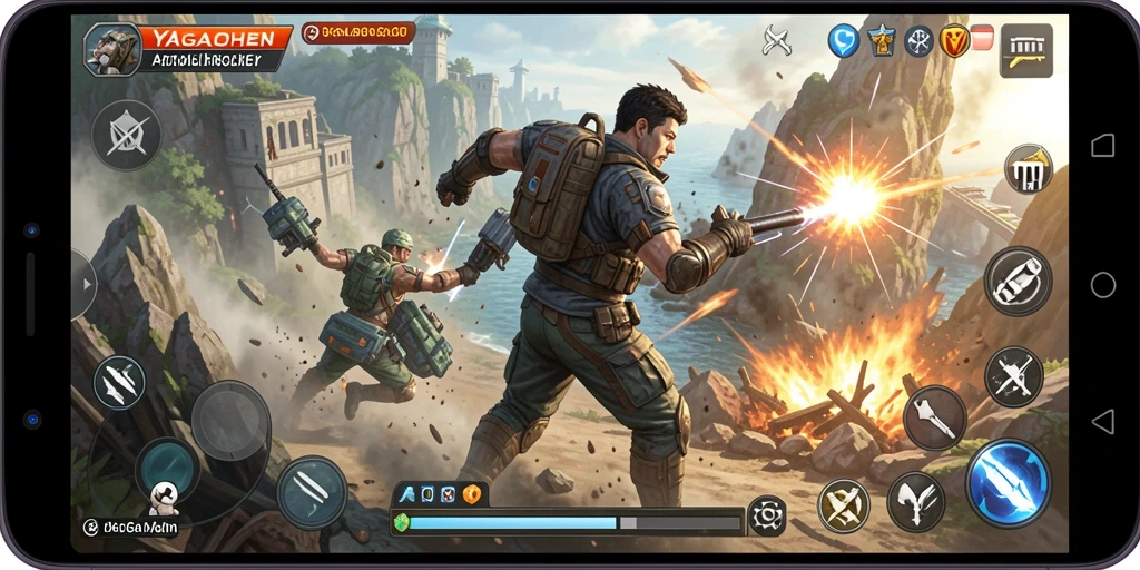 Tangkapan layar dari gameplay seru YAGAOHEN saat pertempuran aksi.