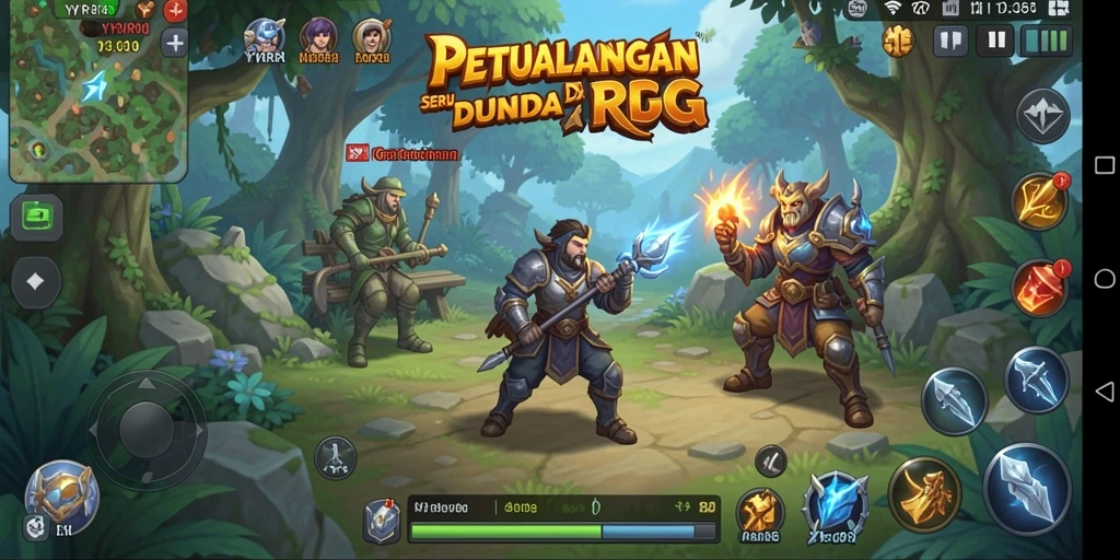 Tampilan menarik dari gameplay seru YYRR di dunia RPG.